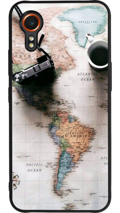 Samsung Galaxy XCover 7 Case Hülle - Silikon schwarz Travel 01