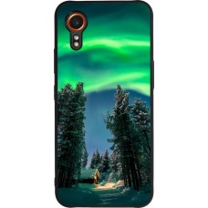 Samsung Galaxy XCover 7 Case Hülle - Silikon schwarz Winter 22 Northern Lights