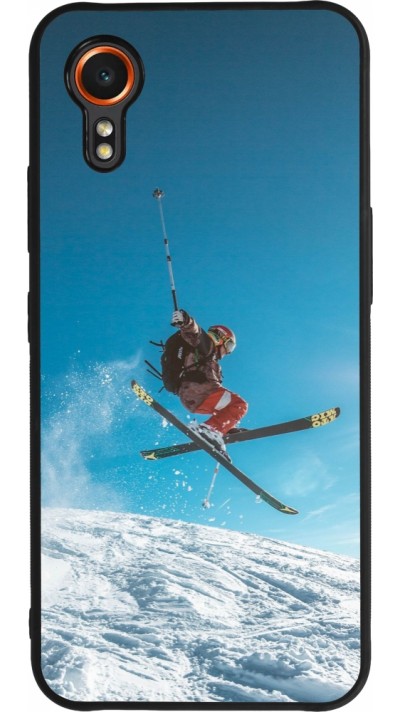 Samsung Galaxy XCover 7 Case Hülle - Silikon schwarz Winter 22 Ski Jump