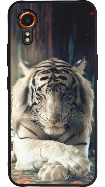 Samsung Galaxy XCover 7 Case Hülle - Silikon schwarz Zen Tiger