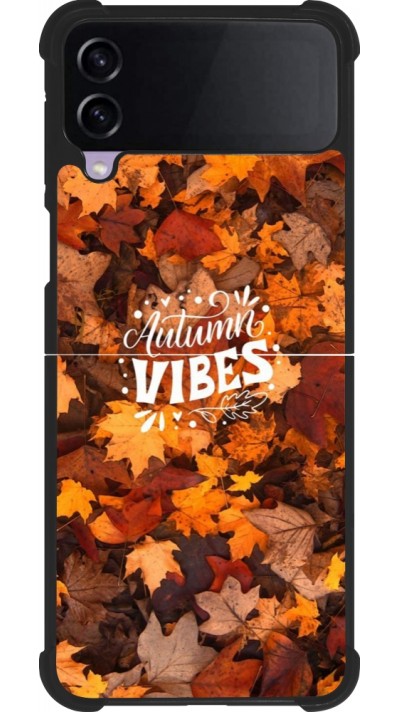 Coque Samsung Galaxy Z Flip3 5G - Silicone rigide noir Autumn 25 Autumn vibes