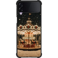 Samsung Galaxy Z Flip3 5G Case Hülle - Silikon schwarz Christmas 25 Carousel