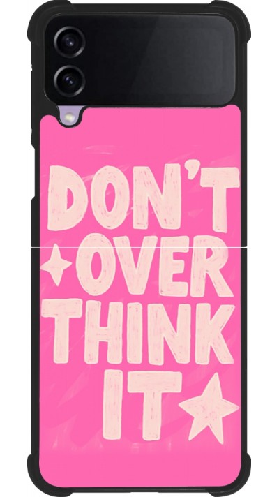 Coque Samsung Galaxy Z Flip3 5G - Silicone rigide noir Dont over think it 2026