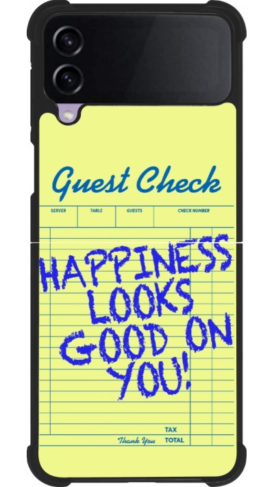 Coque Samsung Galaxy Z Flip3 5G - Silicone rigide noir Guest check 2026