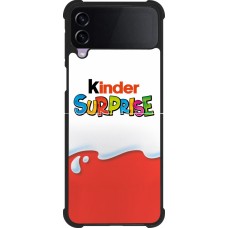 Coque Samsung Galaxy Z Flip3 5G - Silicone rigide noir Kinder Surprise