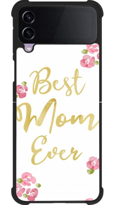 Coque Samsung Galaxy Z Flip3 5G - Silicone rigide noir Mom 2024 best Mom ever