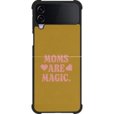 Coque Samsung Galaxy Z Flip3 5G - Silicone rigide noir Mom 2026 Are Magic