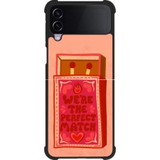 Coque Samsung Galaxy Z Flip3 5G - Silicone rigide noir Saint Valentines Day 26 Perfect Match