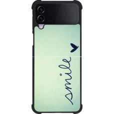 Coque Samsung Galaxy Z Flip3 5G - Silicone rigide noir Smile