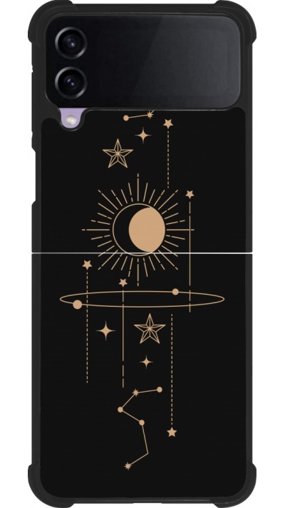 Coque Samsung Galaxy Z Flip3 5G - Silicone rigide noir Spring 23 astro