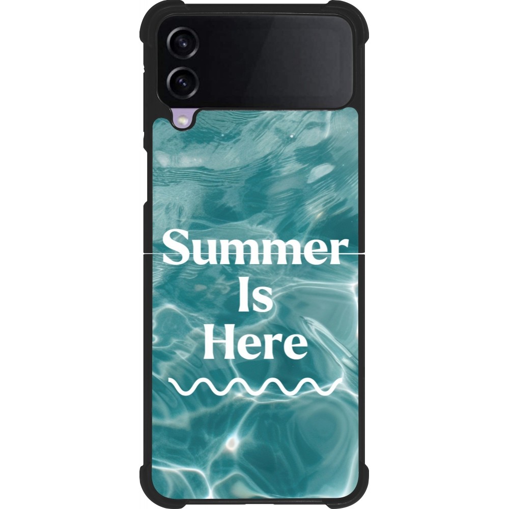 Coque Samsung Galaxy Z Flip3 5G - Silicone rigide noir Summer 2025 Summer is here