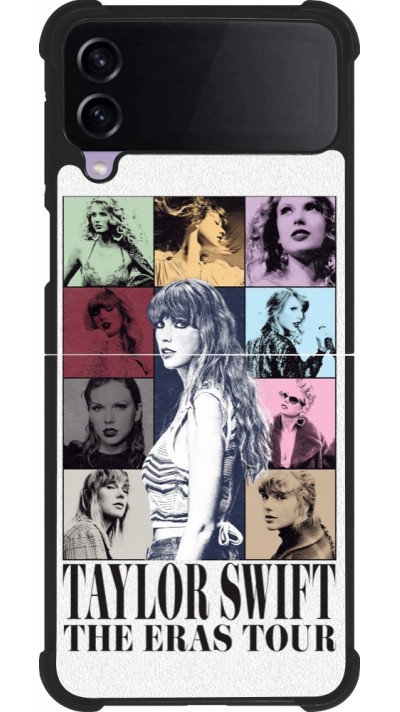 Coque Samsung Galaxy Z Flip3 5G - Silicone rigide noir Taylor Swift The Eras Tour