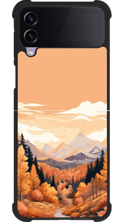 Samsung Galaxy Z Flip4 Case Hülle - Silikon schwarz Autumn 25 Mountains