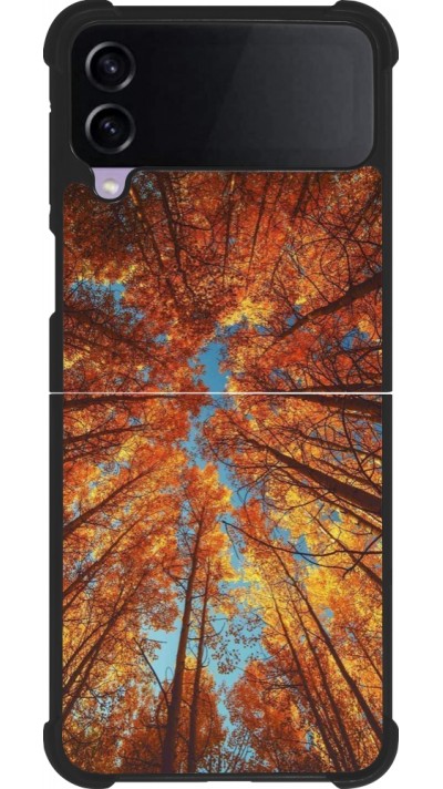 Samsung Galaxy Z Flip4 Case Hülle - Silikon schwarz Autumn 25 Trees