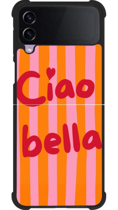 Coque Samsung Galaxy Z Flip4 - Silicone rigide noir Bye Bella 2026