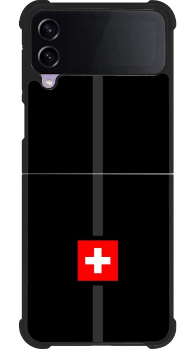 Samsung Galaxy Z Flip4 Case Hülle - Silikon schwarz Kanton CH schwarz