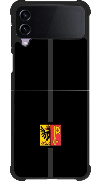 Samsung Galaxy Z Flip4 Case Hülle - Silikon schwarz Kanton GE schwarz