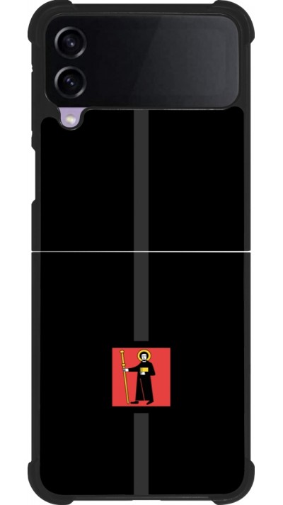 Samsung Galaxy Z Flip4 Case Hülle - Silikon schwarz Kanton GL schwarz