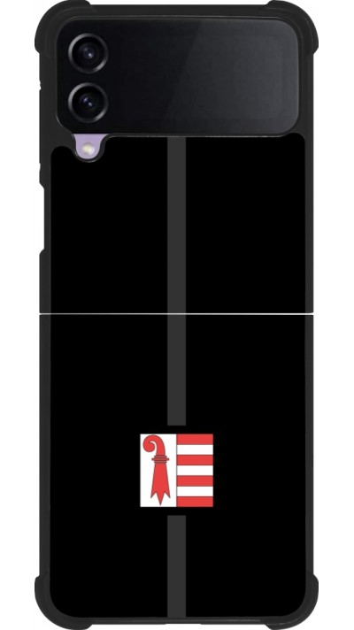 Samsung Galaxy Z Flip4 Case Hülle - Silikon schwarz Kanton JU schwarz