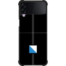 Coque Samsung Galaxy Z Flip4 - Silicone rigide noir Canton ZH noir