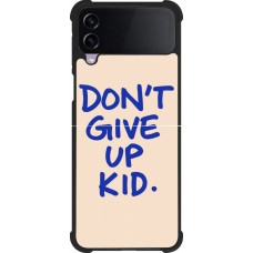 Samsung Galaxy Z Flip4 Case Hülle - Silikon schwarz Dont give up kid 2026