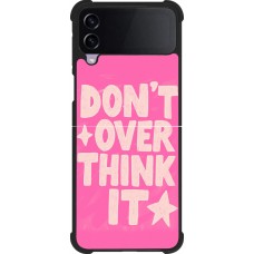 Samsung Galaxy Z Flip4 Case Hülle - Silikon schwarz Dont over think it 2026