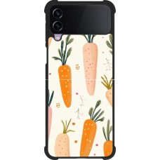 Coque Samsung Galaxy Z Flip4 - Silicone rigide noir Easter 2026 Illustration carrots