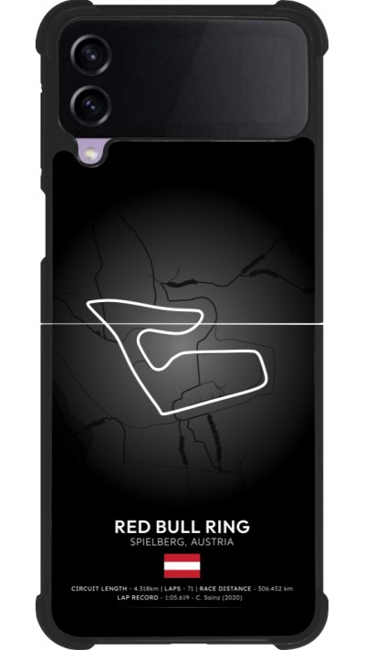 Coque Samsung Galaxy Z Flip4 - Silicone rigide noir F1 Track 2025 Austria