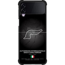 Coque Samsung Galaxy Z Flip4 - Silicone rigide noir F1 Track 2025 Emilia-Rogmana
