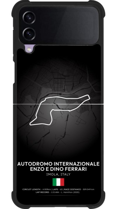 Coque Samsung Galaxy Z Flip4 - Silicone rigide noir F1 Track 2025 Emilia-Rogmana