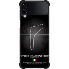 Coque Samsung Galaxy Z Flip4 - Silicone rigide noir F1 Track 2025 Italy