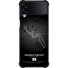 Coque Samsung Galaxy Z Flip4 - Silicone rigide noir F1 Track 2025 Japan