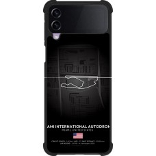 Coque Samsung Galaxy Z Flip4 - Silicone rigide noir F1 Track 2025 Miami