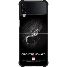 Coque Samsung Galaxy Z Flip4 - Silicone rigide noir F1 Track 2025 Monaco