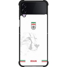 Coque Samsung Galaxy Z Flip4 - Silicone rigide noir Maillot de football Iran 2026 personnalisable