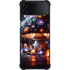 Coque Samsung Galaxy Z Flip4 - Silicone rigide noir Halloween Potion Magic