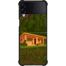Coque Samsung Galaxy Z Flip4 - Silicone rigide noir Benitos house DTMF