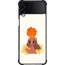 Coque Samsung Galaxy Z Flip4 - Silicone rigide noir Karol G Tropicoqueta