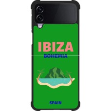 Coque Samsung Galaxy Z Flip4 - Silicone rigide noir Pop Summer Destination Ibiza