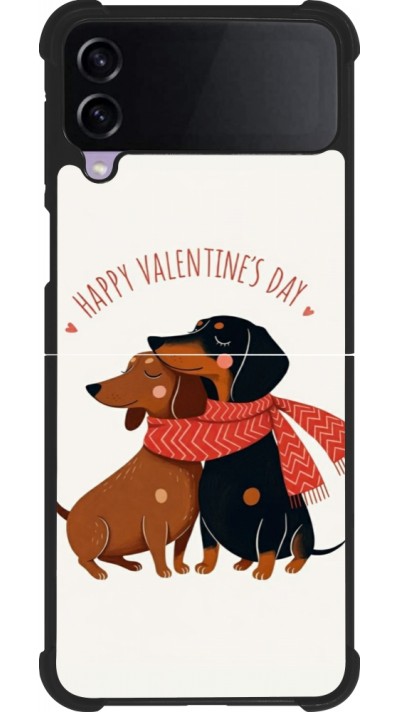 Samsung Galaxy Z Flip4 Case Hülle - Silikon schwarz Saint Valentines Day 26 Happy Valentine
