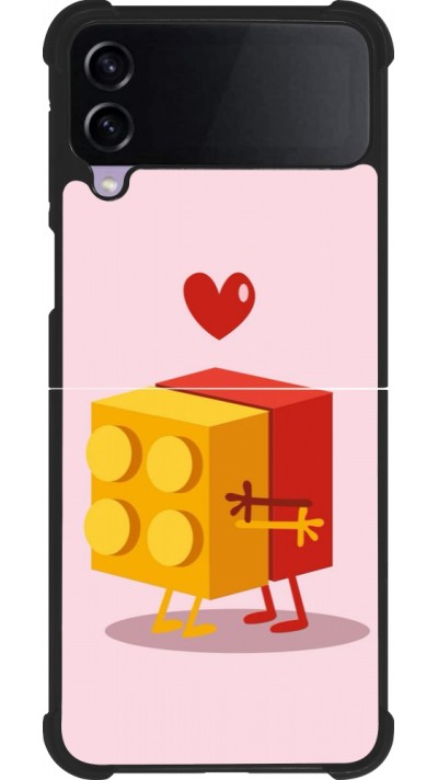 Samsung Galaxy Z Flip4 Case Hülle - Silikon schwarz Saint Valentines Day 26 Puzzle