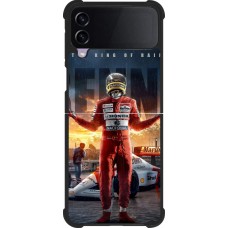 Coque Samsung Galaxy Z Flip4 - Silicone rigide noir Senna The King of Rain