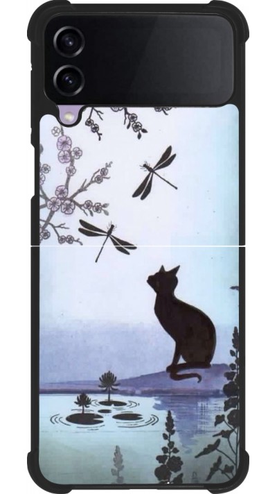 Coque Samsung Galaxy Z Flip4 - Silicone rigide noir Spring 19 12