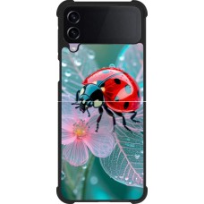 Coque Samsung Galaxy Z Flip4 - Silicone rigide noir Ladybird in bloom 2026