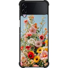 Coque Samsung Galaxy Z Flip4 - Silicone rigide noir Spring flowers 2026