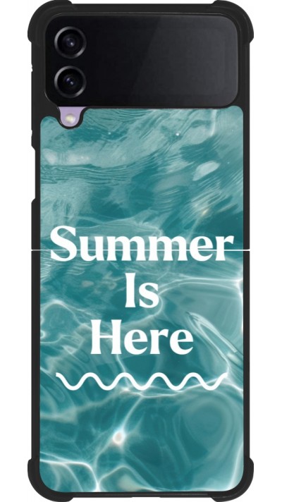 Coque Samsung Galaxy Z Flip4 - Silicone rigide noir Summer 2025 Summer is here