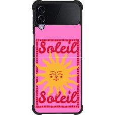 Coque Samsung Galaxy Z Flip4 - Silicone rigide noir Sun sun 2026