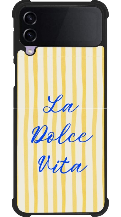 Coque Samsung Galaxy Z Flip4 - Silicone rigide noir The good life 2026