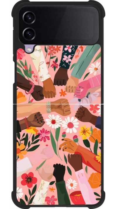 Coque Samsung Galaxy Z Flip4 - Silicone rigide noir Womens day 2026 8