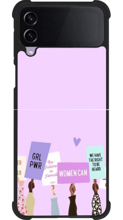 Coque Samsung Galaxy Z Flip4 - Silicone rigide noir Womens day 2026 9